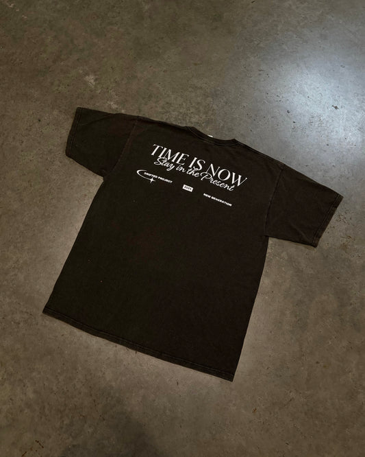 TIME IS NOW - BLACK TEE