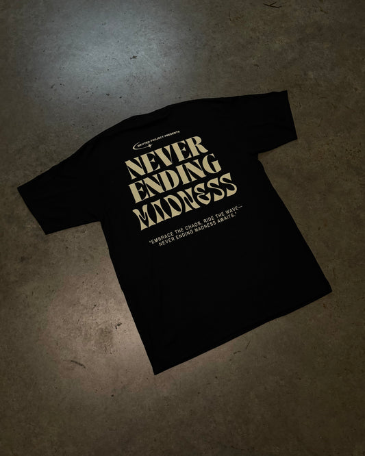 NEVER ENDING - BLACK TEE